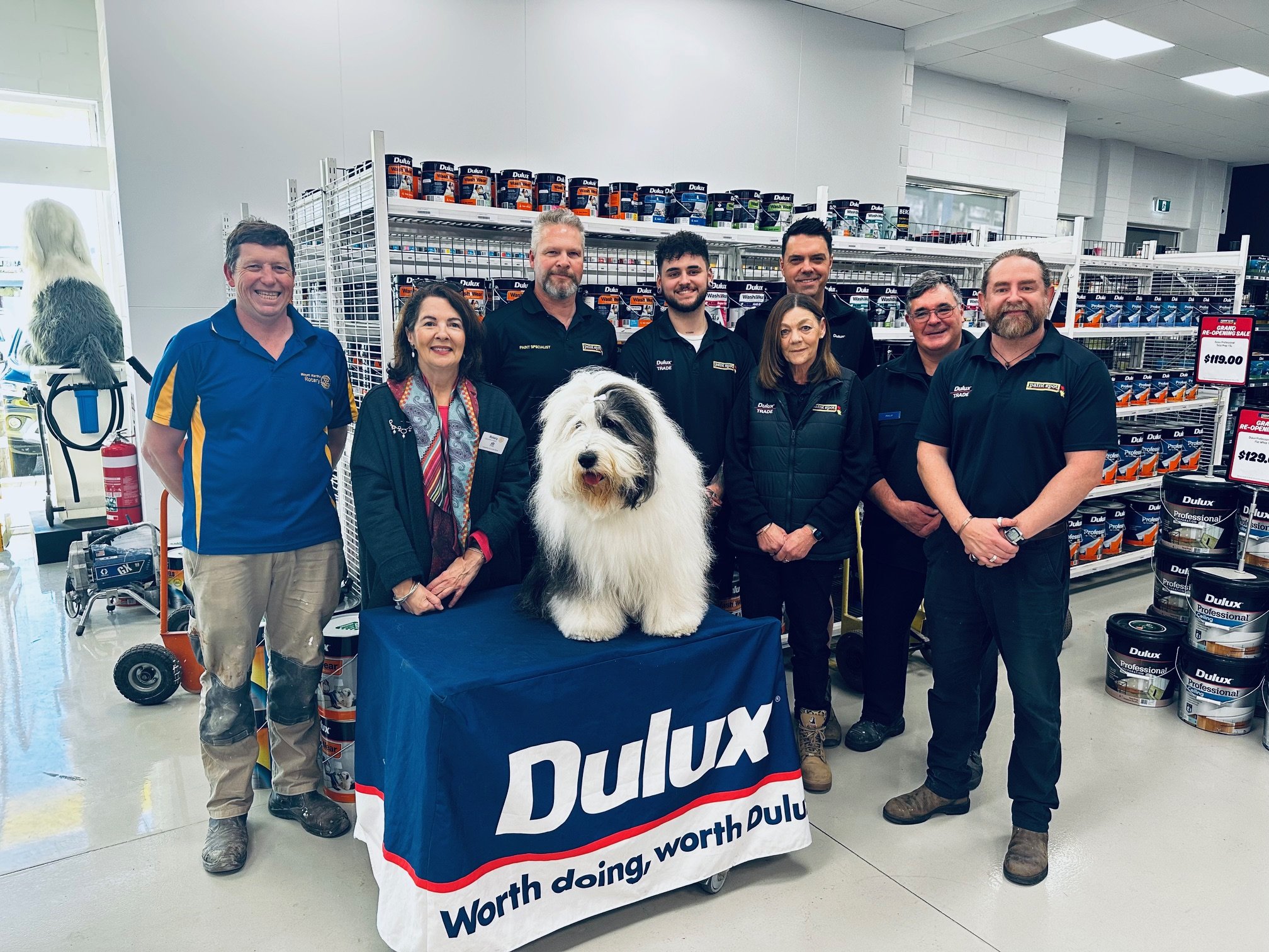The Dulux Paint Spot crew volunteering at Ranch 2.0